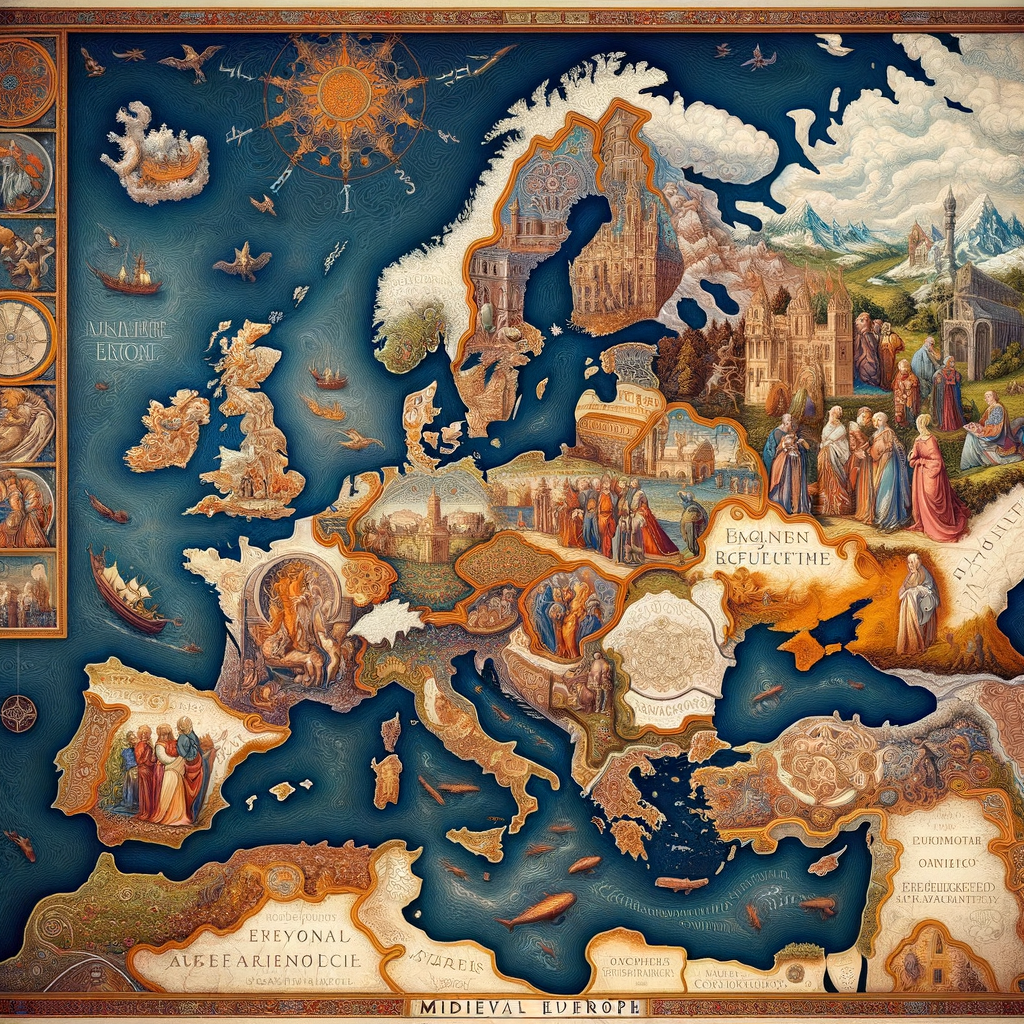 Medieval Europe map